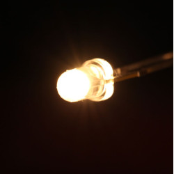 Lysdiod 3mm Varmvit 10-pack [30-036]