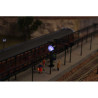 Stationsklocka H0 m. belysning [1750]