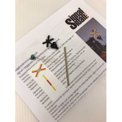 Byggsats svensk Kryssmärkessignal 2-ljus [10-2322]