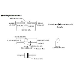 Lysdiod 1,8mm Vit [20-040]