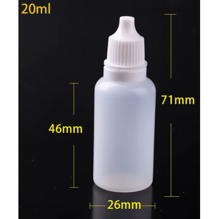 Plastflaska 20ml 5-pack [36-312]